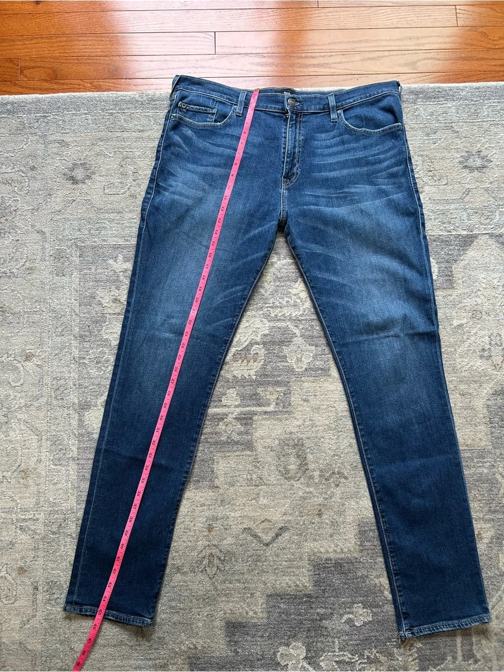 Men’s True Religion Rocco Relaxed Skinny Jeans Dark Wash Size 38